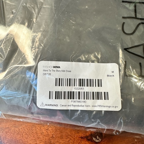 Fashion Nova Black More to the Story Midi Dress - Picture 8 of 9